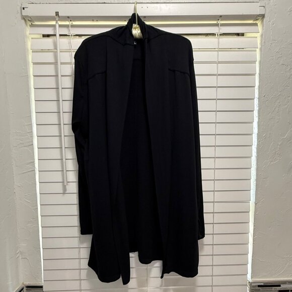 Active Life Women's open front long sleeve black cardigan; Size L - Picture 1 of 6